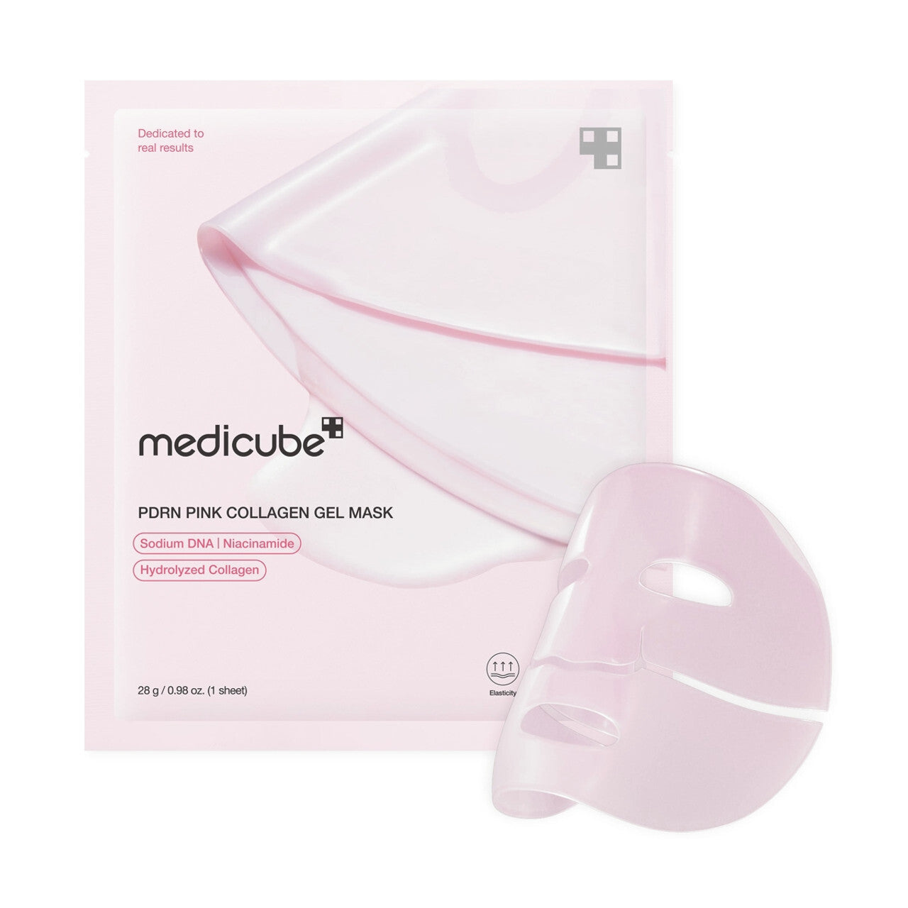 Medicube PDRN Pink Collagen Mask x4 - Mascarilla Coreana Reafirmante | KoreaSkin Uruguay