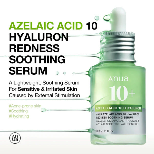 Anua Azelaic Acid 10% + Hyaluron Redness Soothing Serum