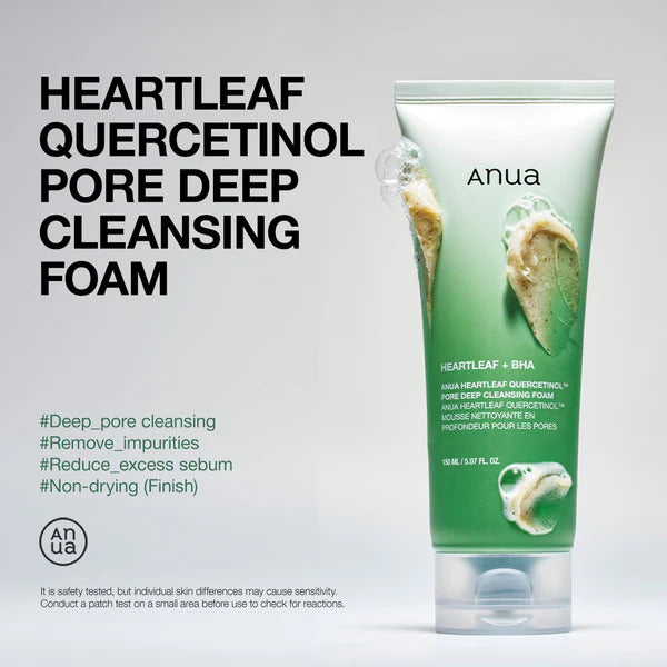 Anua Heartleaf Quercetinol Pore Deep Cleansing Foam (150 ml)
